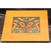 Image 6 : Artist Wooden Box with Decorative Plate, Sock Hangers, Horse Shoe Hook, Wooden Turtle