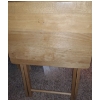 Image 2 : Set of Six Wooden TV Trays w/ Stand- Tray: 20 W, 15 D, 25 T (When Tray is Open)