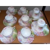 Image 4 : Royal Albert Bone China England  "Blossom Time Partial Set  6 Tea Cups & Saucers  2 Coffee Cups w/pl
