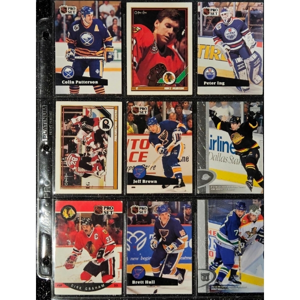 Early 1990's Pro Set and O-Pee-Chee Brand, Vintage NHL Hockey Cards