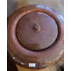 Image 2 : Brown Ceramic Jar w/ Wick to Burn Oil 12" Diameter, 7 T 