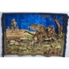 Image 3 : Mid Century Woven Tiger Tapestry 56x38 Art 