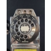 Image 6 : Vintage Gray Telephone Pay Station Company  3-Slot Rotary Dial Pay Phone- Chrome