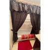 Image 2 : Black & Red Bathroom Decor  Shower Curtain, Rugs, Towels, Scale, Wall Hangings & More