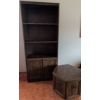 Image 1 : Wooden Bookcase with Cabinets and Matching Side Table