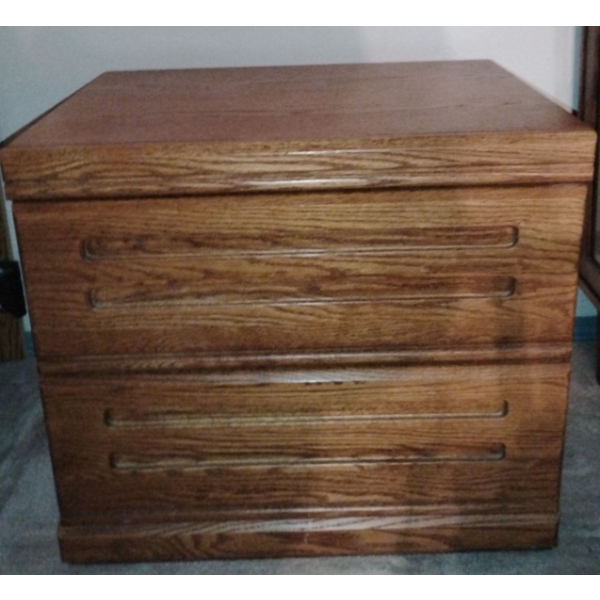 Bed Side Table w/ 2 Drawers 24x18x22