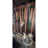 Image 1 : Wall Of The Shed Inners- Shovels, Rakes, Clippers, Brooms, Planters & More