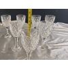Image 5 : Set of 7 Vintage Godinger Shannon Crystal Goblets in the Dublin Pattern