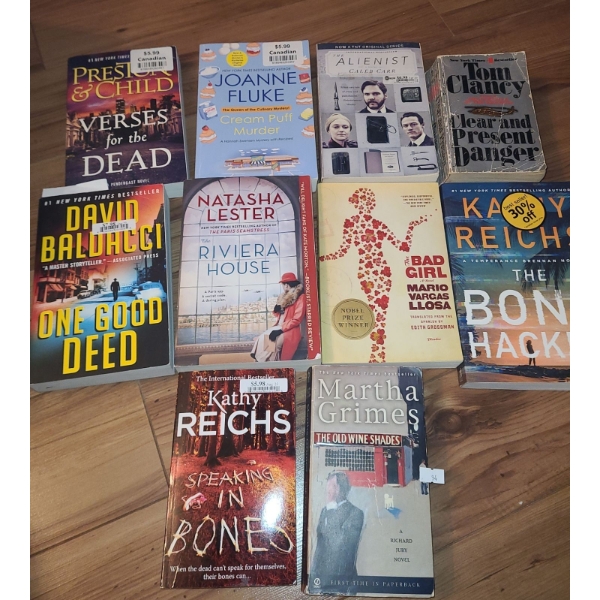 Books: Non-Fiction- Titles by: Kathy Reichs, Tom Clancy, David Baldacci, and Others 
