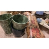Image 3 : Metal/ Ceramic Planters: Metal Hanging w/ Roses 12 T, Lighthouse Decor 13 T, Watering Cans and More!