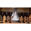 Image 1 : Plum & Pearl Beverage Decanter w/ Gothic Goblet Collection