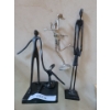 Image 1 : Set of 3 Metal Human Design Sculptures.  Tallest 16 h