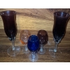 Image 8 : Vintage Art Glass Serving Set w/ Carnival Glass Candy Dish & More