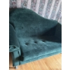 Image 3 : Green velvet Couch - 75W, 37D, 4T