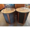 Image 1 : Speaker End Tables with Removable Glass Tops 