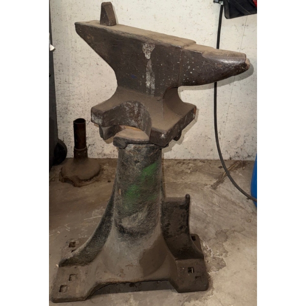 Large Mounted Anvil-Heavy Block Used To Shape Metal w/Stand