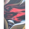 Image 2 : Red Wine Glass Print, Paint on Canvass by "Jonathan" 33 X 36 
