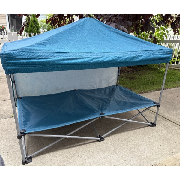 Arcadia Trail Elevated Pet Canopy Cot w/ Water Resistant Sunshade 41L