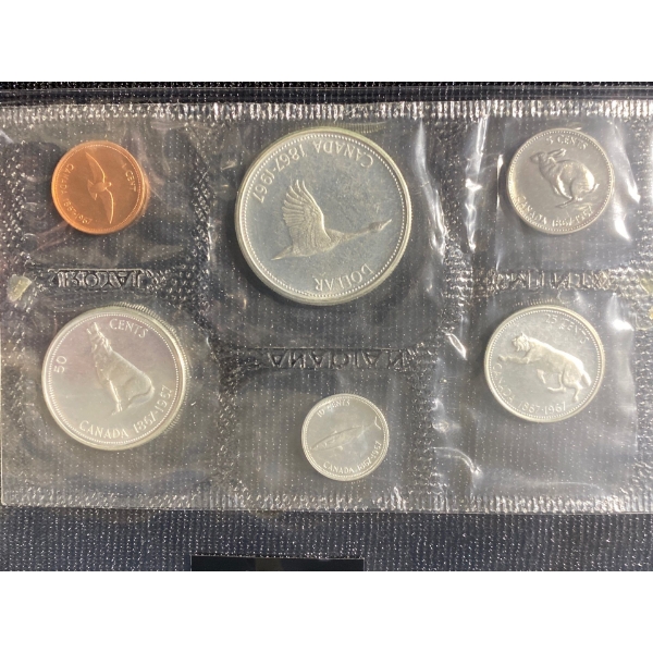  1967 Canadian Uncirculated Coin Set