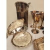 Image 4 : 12 Silver Plated Goblets with Ornate Accents