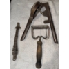 Image 2 : Collection Of Antique Farm/Kitchen Tools-Popover Pan, Potato Masher +++