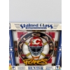 Image 3 : 16x16 Inches Calgary Flames Stained Glass Artwork