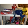 Image 2 : Toy Collection - Clue, Hippos, Toy Truck, Stuffed Animals, Seashells, Shelf (70T) 
