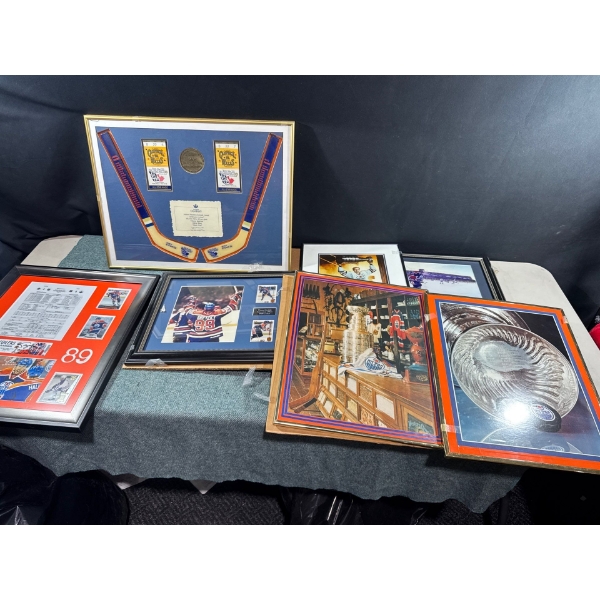 Framed Edmonton Oilers Photographs