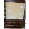 Image 2 : Wooden Hanging Wall  Shelf w/ Lion Accents - 26W, 35T 