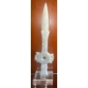 Image 3 : Exquisite 18th Century Qing Dynasty Carved Jade Dagger 14"Tall