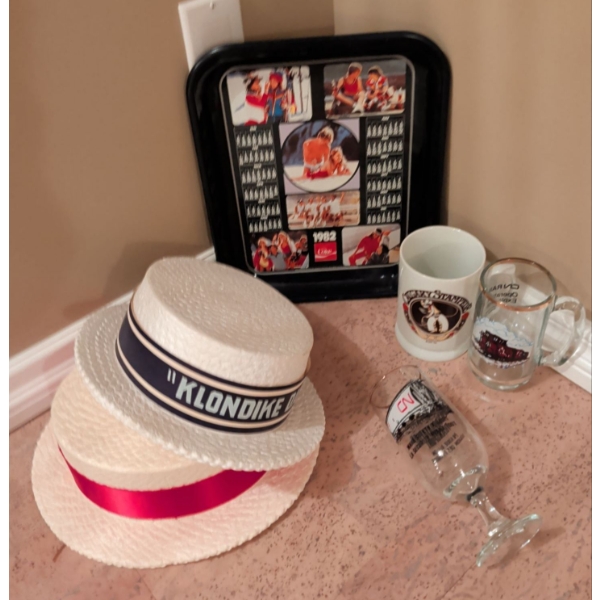Blast From The Past - Authentic 1983 Coca Cola Tray Klondike Days Hats CN Collectibles