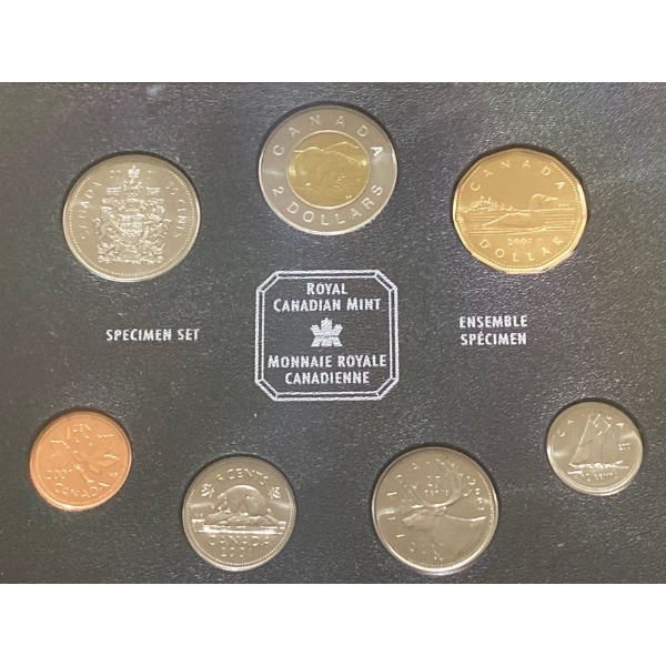 2001 Canadian Specimen Set