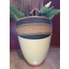 Image 1 : Artificial Fern in Basket 15" Diameter Opening and Pot w/ Soil 16 W, 17 T