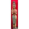 Image 1 : Painted Solid Wood Statue of Lady Praying 60H