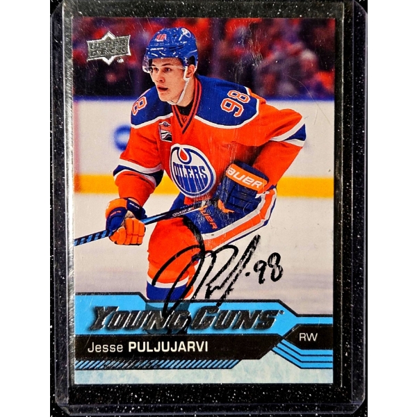 Jesse Puljujarvi 2016-17 Upper Deck "Young Guns RC" Autographed Hockey Card