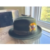 Image 1 : Vintage Stetson Playboy II Green Velvet Fedora Size 7