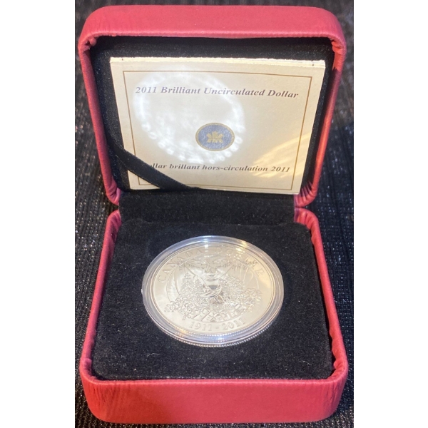 2011 Brilliant Uncirculated Dollar 92.5% Silver 25.175 Grams
