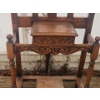 Image 4 : Beautiful Antique Hall Tree and Unique Wooden Storage Box on Stand - Measure's In Description