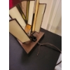 Image 3 : Stained Glass Art Lamp 10T (Needs Rewiring) w/ Backless Bar Stool