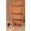 Image 11 : Vintage Decorative Kitchen Items & More - 3 Shelf Wood Organizer Blown Glass Vase 