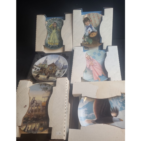 Collection of Plates Including: "The Bald Eagle"