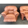 Image 5 : Pair of Reclining Leather Chairs 44" x 41" x 38"