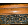 Image 3 : Wooden Table with Oriental Carved Scene Under Glass 22 T, 18 L, 13 W