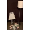 Image 1 : Lamps (Tallest is 4Ft), Rug (3Ft Wide), Decorative Mirror (Pieces Broken Off) 