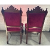 Image 3 : Antique Eastbrooke Crushed Velvet Parlor Side Chairs (2) 16x18x28