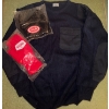 Image 3 : Men's Outerwear Collection - Suede Dockers Size Large Reinforced Crew Neck & New Mitts & Toque 