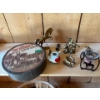 Image 1 : Double Ranch Water Bottle With Strap & Collection Of Brass Horse 