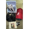 Image 1 : Camping Bundle #3   Cooler, Sleeping Bag Blanket, Flashlight, Air Bed, Air Pump