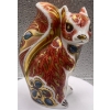 Image 1 : Gorgeous English Royal Crown Derby Bone China Woodland Squirrel Figurine  - 4.5In Long