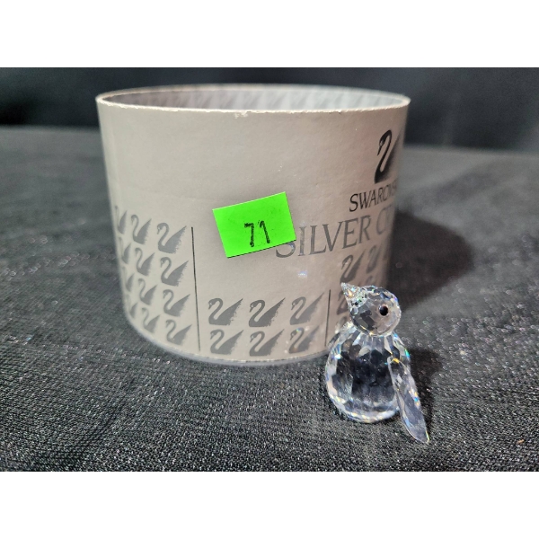 Swarovski Crystal Penguin Figurine with Original Box